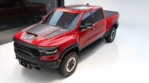 Dodge Ram TRX 2022 Automatic 19٬000 Km 8 Cylinder Four Wheel Drive (4WD) Pick Up Red With Warranty al malakea motors